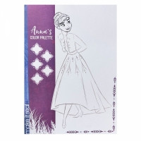 Carte de colorat Frozen cu autocolante si sabloane, 4207